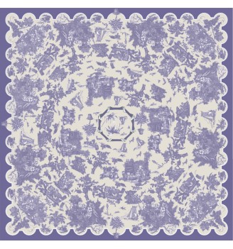 NAPPE, TOILE CIRÉE, TOILE DE JOUY LAVANDE, inodore, outdoor