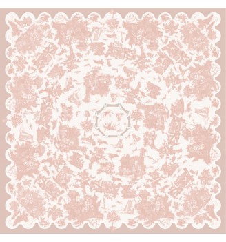NAPPE, TOILE CIRÉE, TOILE DE JOUY rose poudré, indoor, outdoor