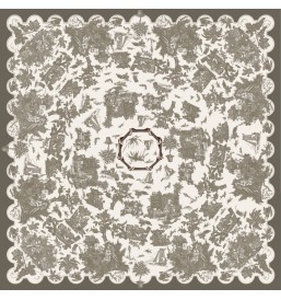 NAPPE, TOILE CIRÉE, TOILE DE JOUY TAUPE, indoor, outdoor