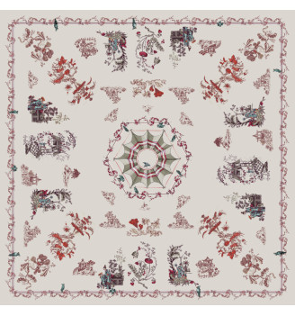 TOILE CIREE, Chinoiserie ficelle