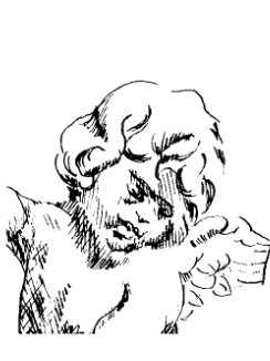 Angelot inspiré des putti de Raphaël